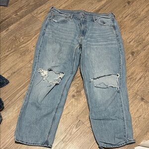 American Eagle Outfitters Light Blue Distressed Jeans